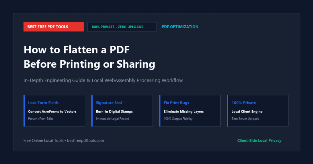 flatten a pdf before printing guide and visual overview